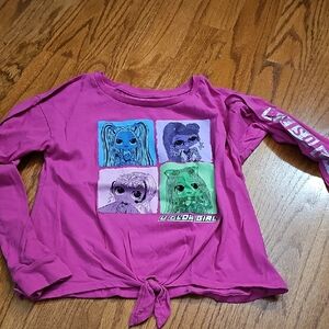 L.O.L. Surprise! Magenta Long Sleeve Tee with Characters